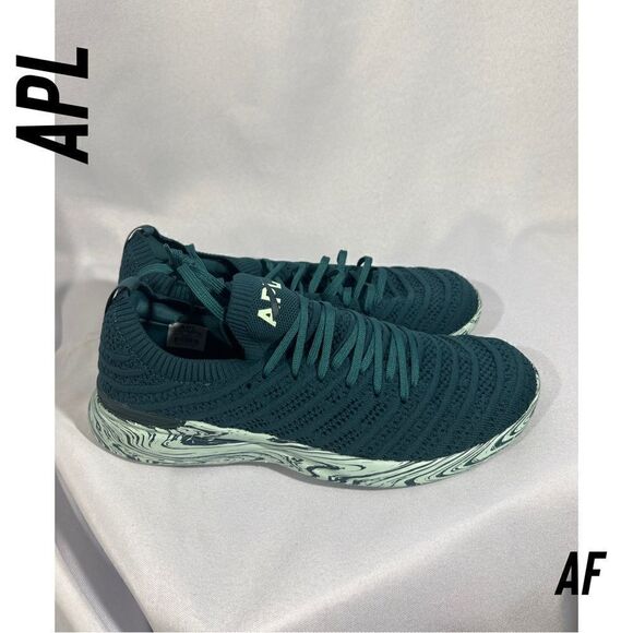 APL TECHLOOM WAVE RUNNER SNEAKERS IN TEAL NEW SIZE 10 - Picture 1 of 8
